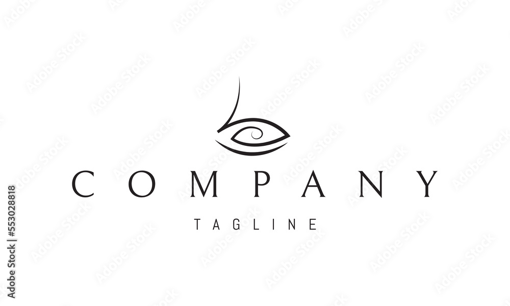 Vector logo on which an abstract image of the symbol of the god Ra in the form of an eye. Vector logo on which an abstract image of the symbol of the god Ra in the form of an eye.