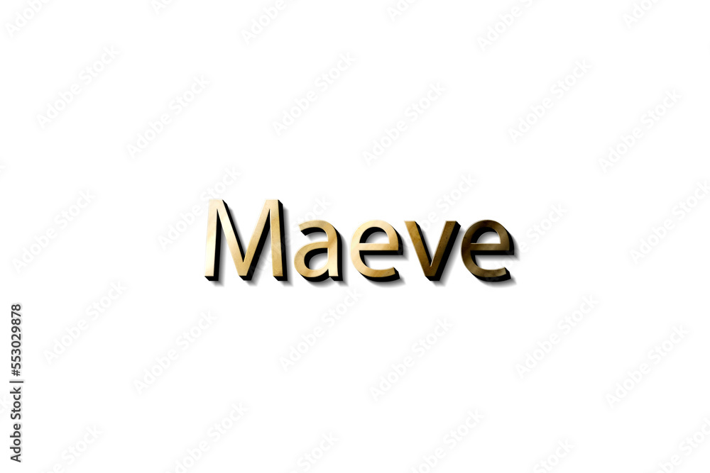 MAEVE NAME 3D