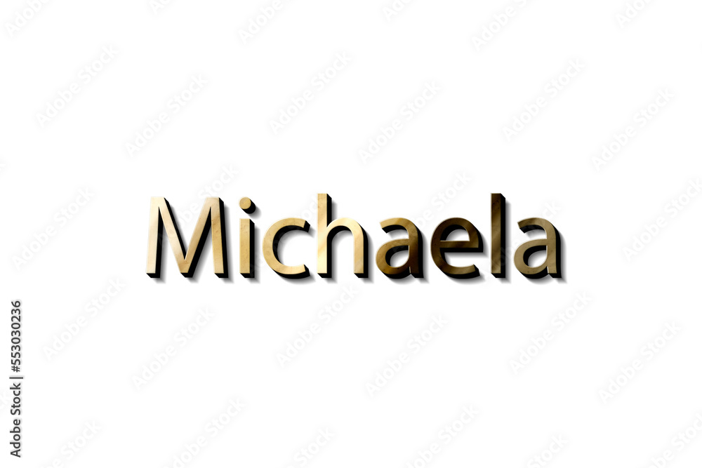 Fototapeta premium MICHAELA NAME 3D