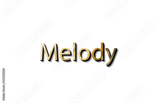MELODY NAME 3D