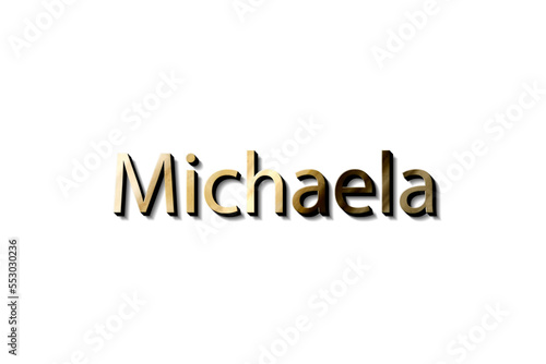 MICHAELA NAME 3D