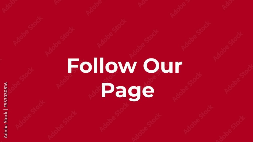 Follow Our Page 2D animation Follow Our Page 2D animation