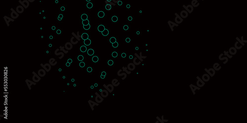 Dark Green vector layout with circle shapes.