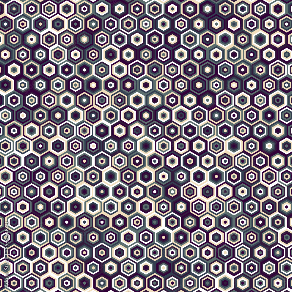Hexagonal Maze pattern abstract illustration Hexagonal Maze pattern abstract illustration