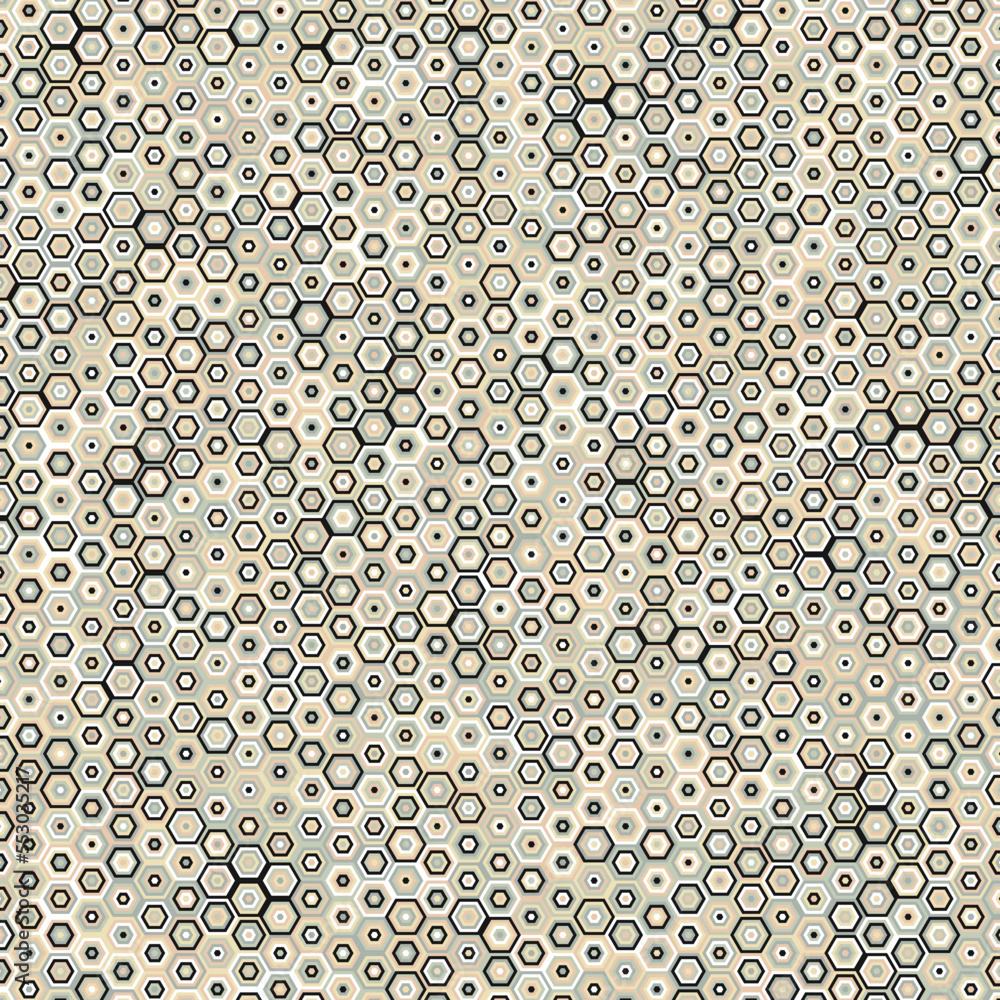 Hexagonal Maze pattern abstract illustration Hexagonal Maze pattern abstract illustration