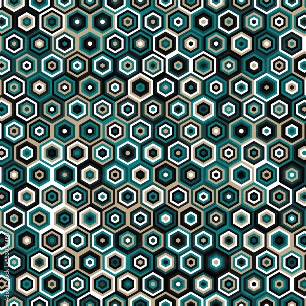 Hexagonal Maze pattern abstract illustration Hexagonal Maze pattern abstract illustration