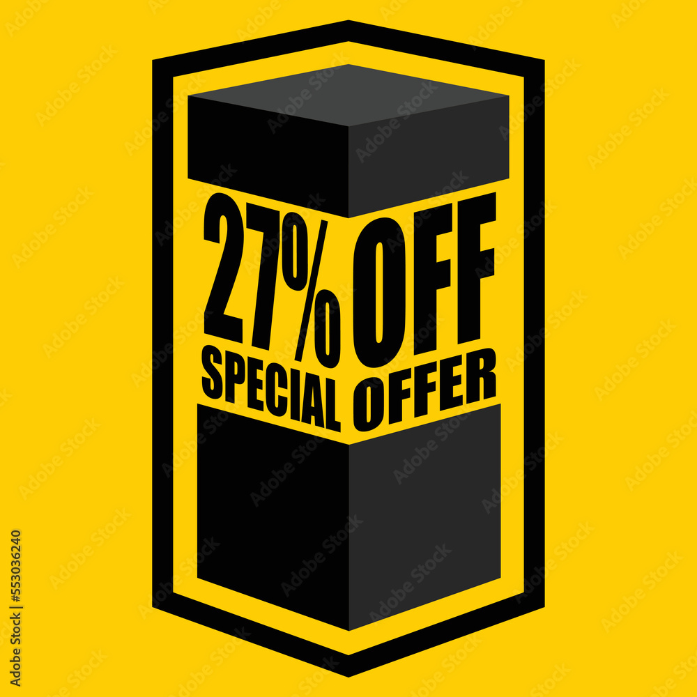 Vector illustration of black open box with lettering saying Vector illustration of black open box with lettering saying