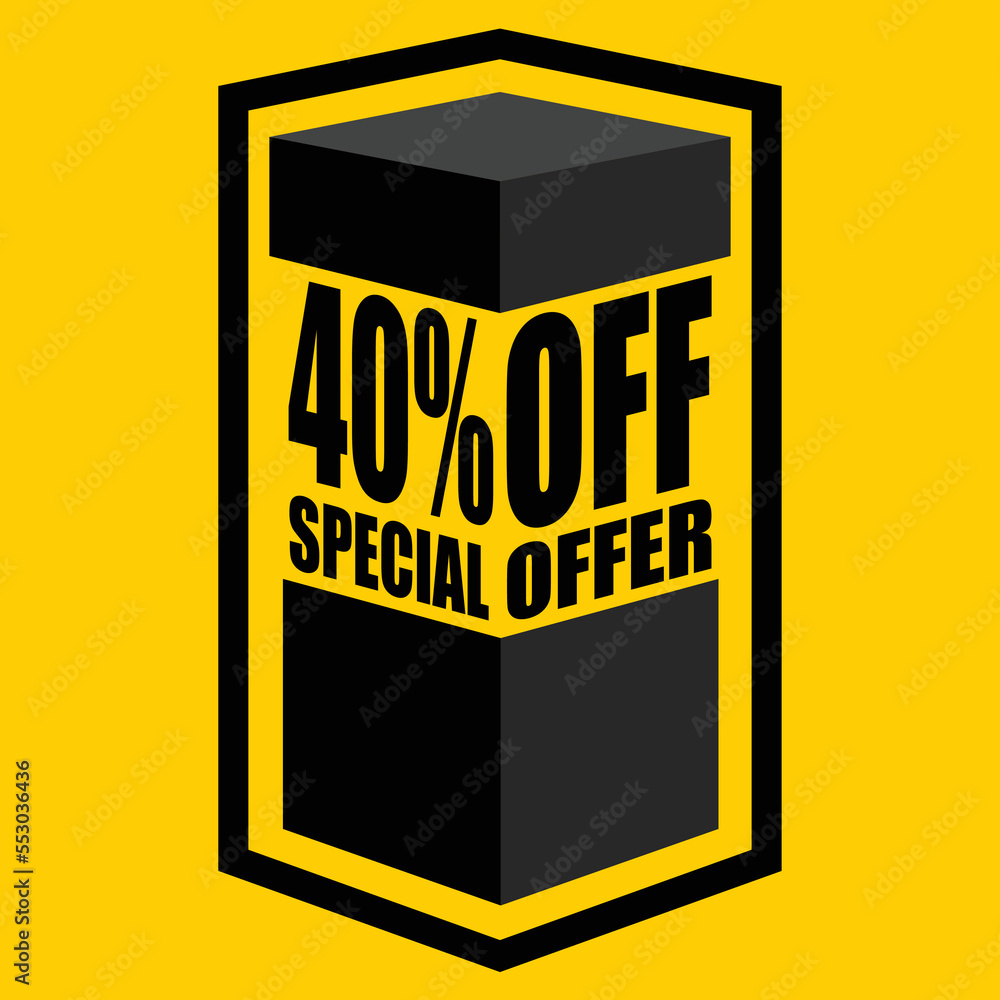 Vector illustration of black open box with lettering saying 