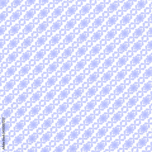 Obraz na plátně Vector seamless floral monochrome pattern of diagonal decorative stripes for hom