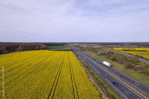 A20 Aerial view during rapeseed © FRTimelapse (Romain)