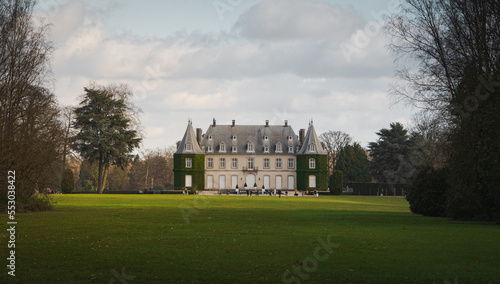 Chateau de La Hulpe - January 18 2022. Castle La Hulpe. Belgium. La Hulpe Park.