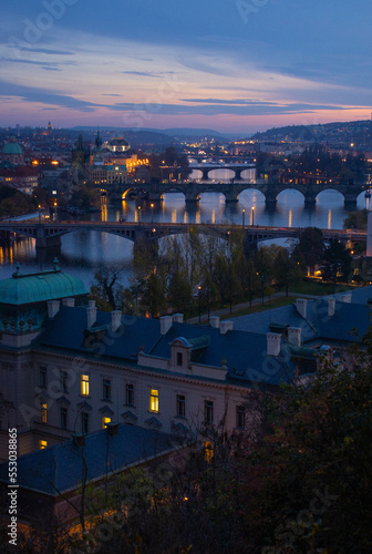 Canvas Print Charles Bridge at night Prague