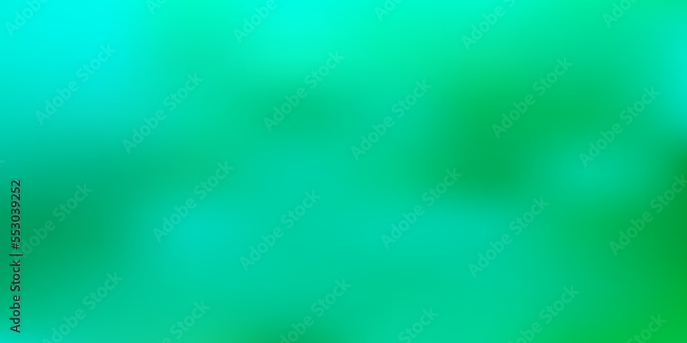 Light green vector gradient blur pattern.