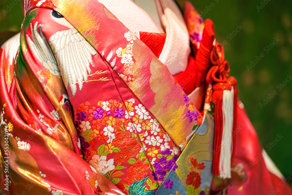 Fototapeta premium 豪華な打掛のアップ