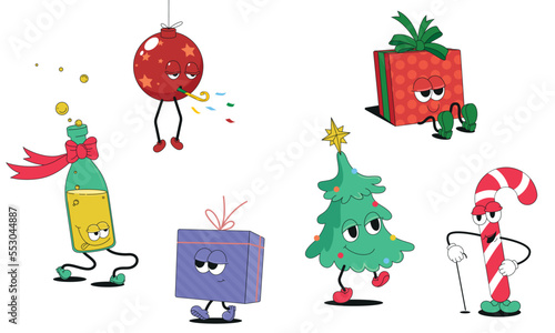 Christmas cards set. New Year’s cards 2023