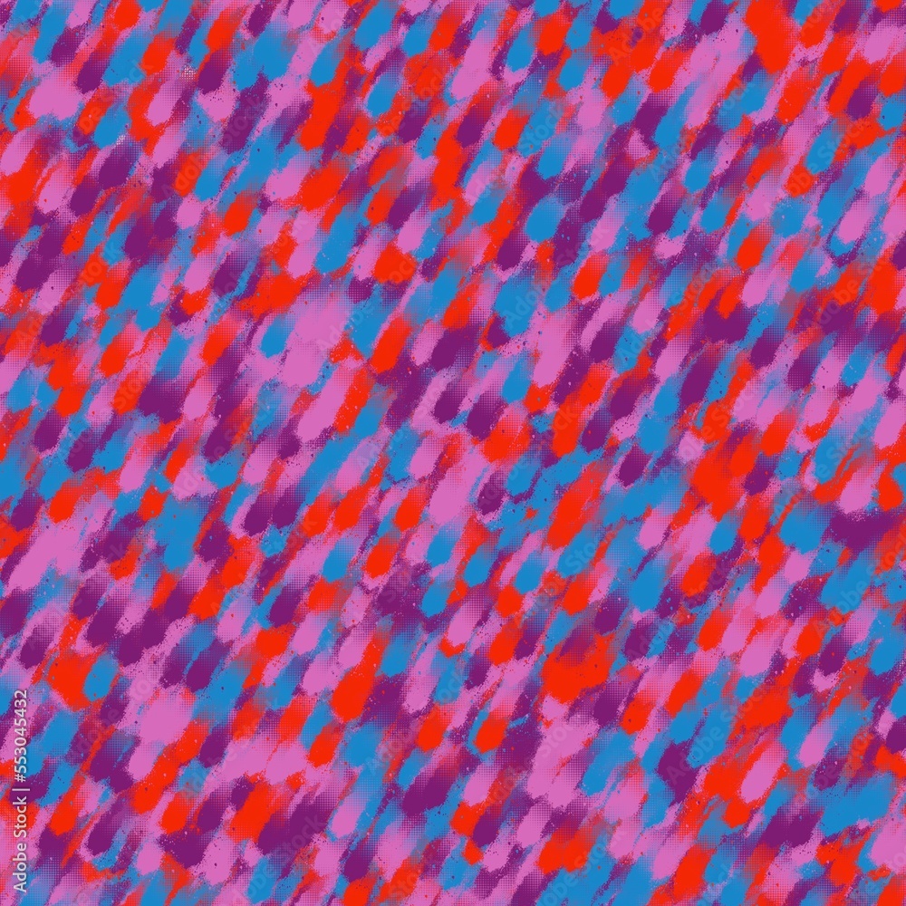 Abstract diagonal chaotic brush strokes with braided texture. Blue, red and purple colors. Seamless background Abstract diagonal chaotic brush strokes with braided texture. Blue, red and purple colors. Seamless background