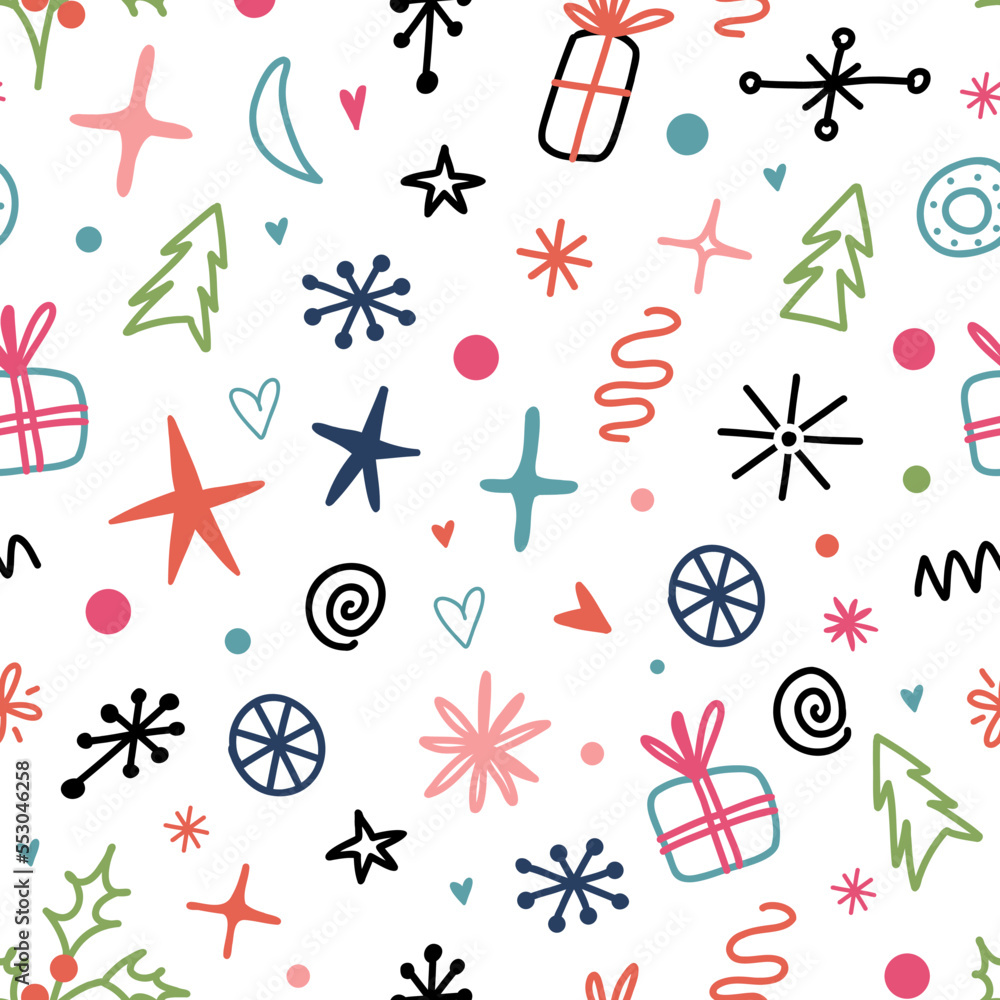Valentine Day Doodle seamless pattern Valentine Day Doodle seamless pattern