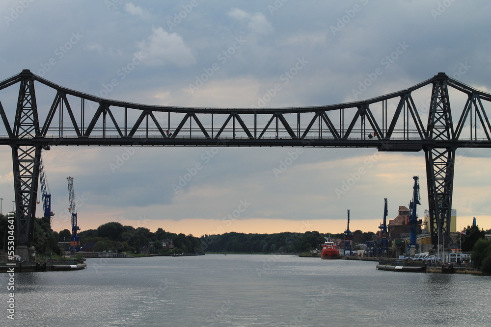 Fototapeta premium Railway bridge Rendsburgu