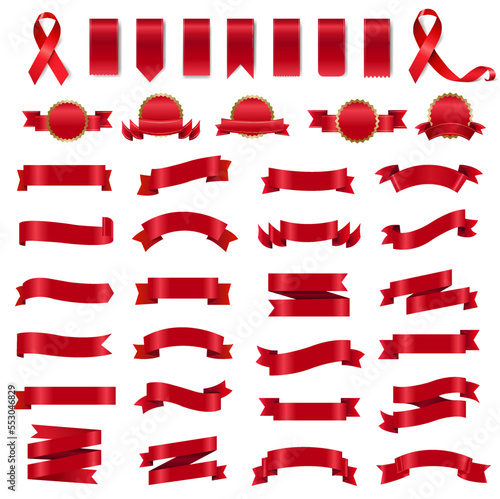 Big Set Symbol And Red Ribbon