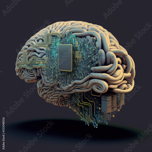 rtificial intelligence, abstract brains digital concept
generative AI	
 photo