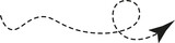 Dashed Line Arrow