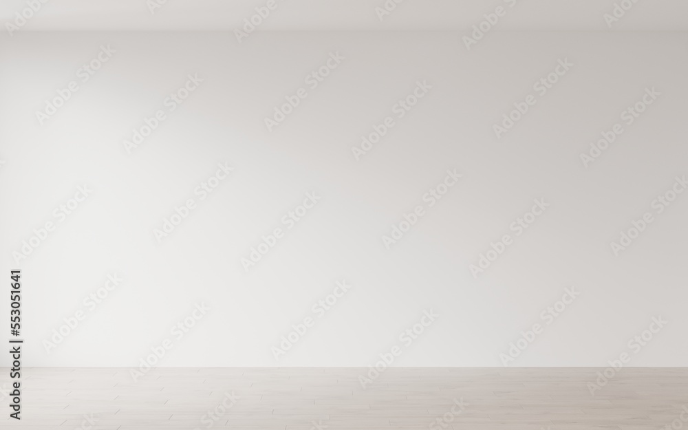 Empty room with wood parquet floor. 3D rendering illustration mock up. Background for office, space, showroom, empty room Empty room with wood parquet floor. 3D rendering illustration mock up. Background for office, space, showroom, empty room