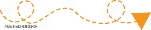 Dashed Line Arrow