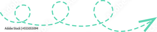 Dashed Line Arrow