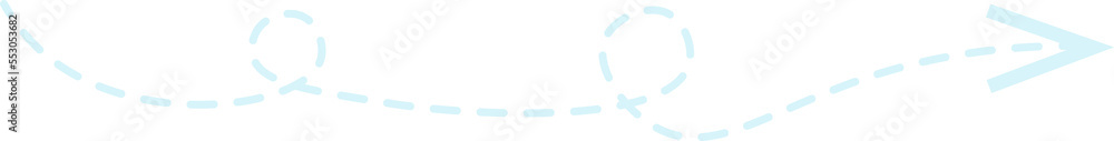 Dashed Line Arrow