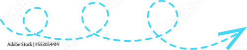 Dashed Line Arrow