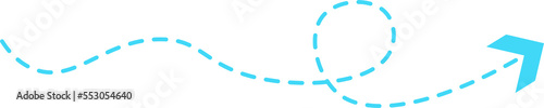 Dashed Line Arrow