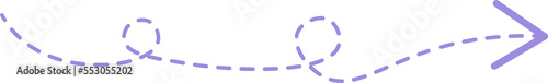 Dashed Line Arrow