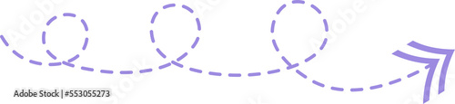 Dashed Line Arrow