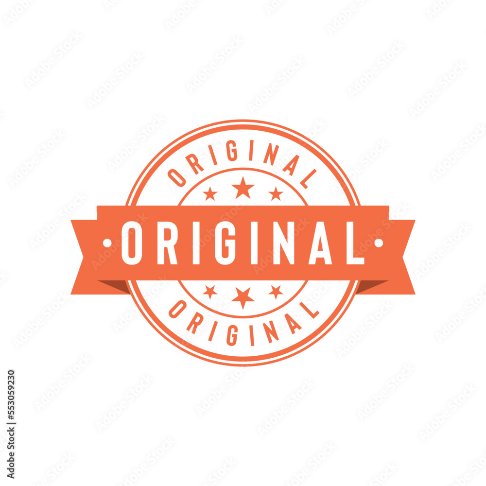 Original Stamp Seal Vector Template Original Stamp Seal Vector Template