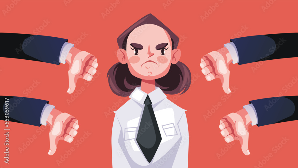 Complaint angry negative customer bad emotions review dislike button. Vector flat graphic design element concept illustration Complaint angry negative customer bad emotions review dislike button. Vector flat graphic design element concept illustration