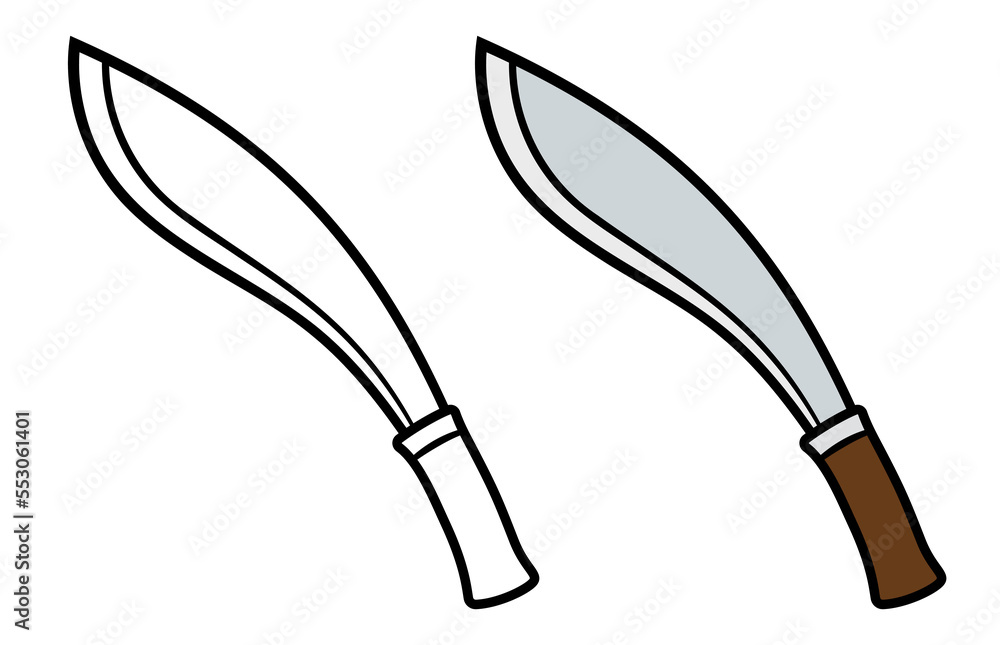 Obraz premium Kukri knife, traditional Nepali machete