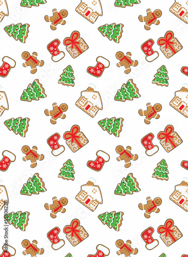 seamless pattern with christmas gifts