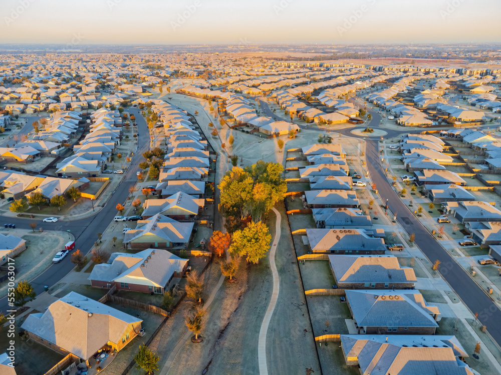Aerial view of some residence building