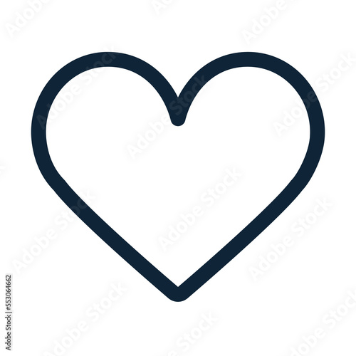 Heart icon. Heart shape. Favorite outline icon.