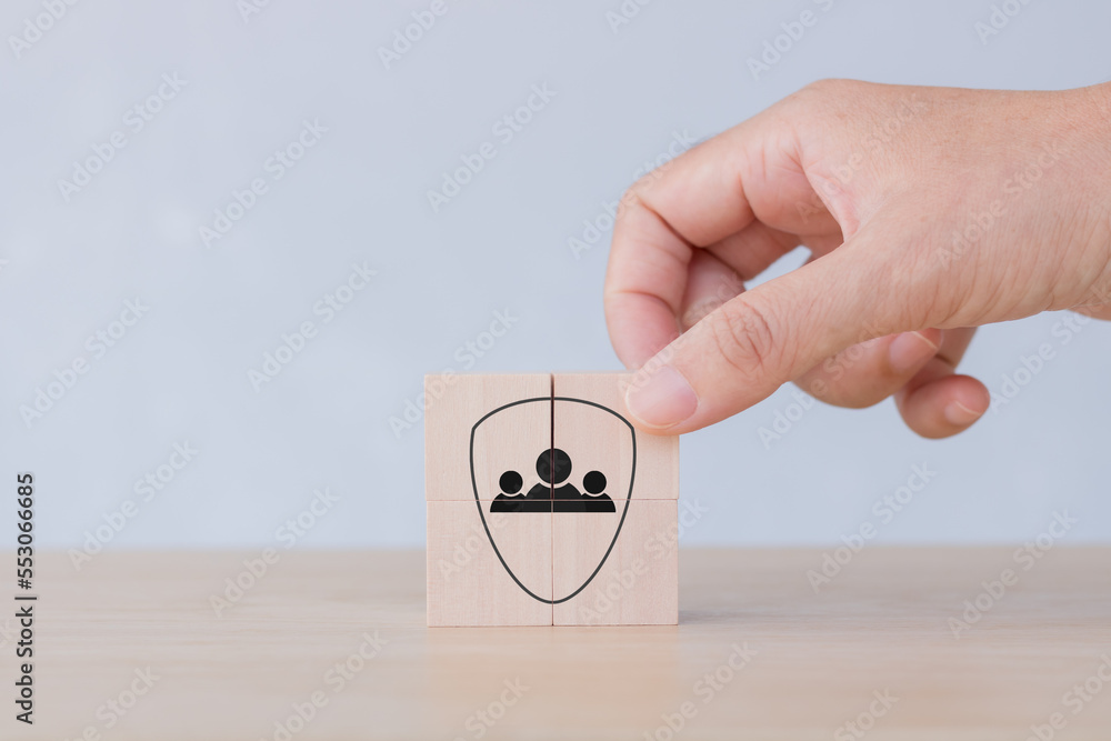 Group Insurance Symbol Group insurance banner. Health and life group of employee insurance ...
