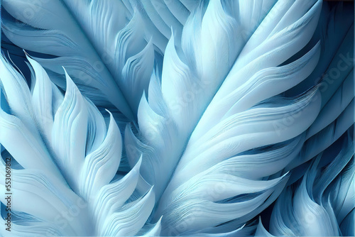 soft pastel blue feathers background as beautiful abstract wallpaper header