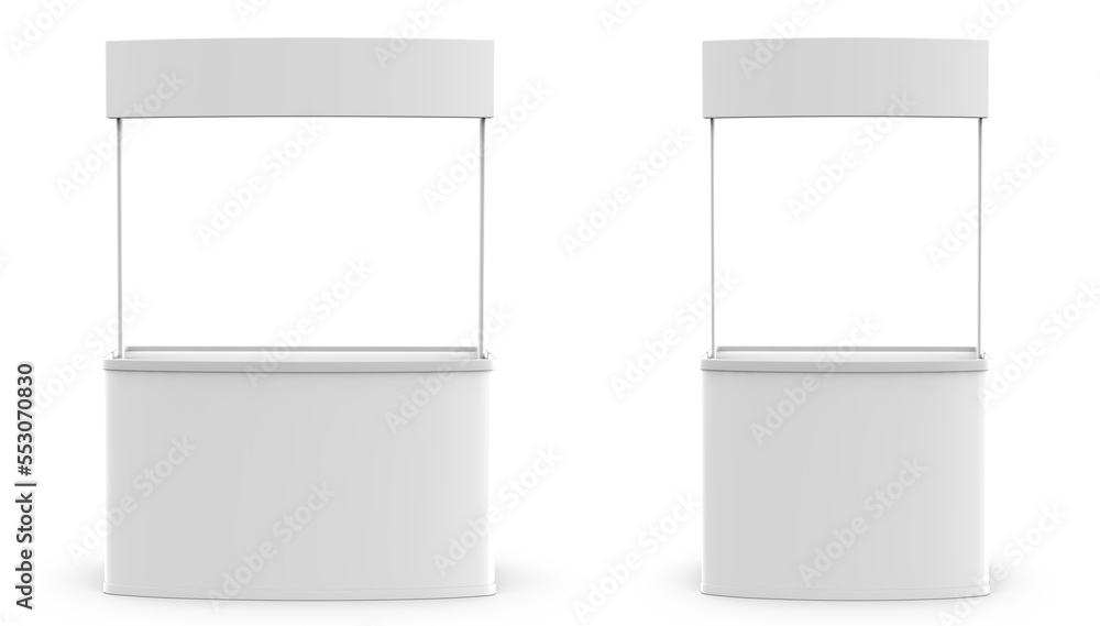 Promo stand transparent background, high quality details 3D rendering Promo stand transparent background, high quality details 3D rendering