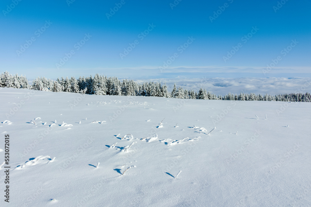 Winter landscape of Vitosha Mountain, Bulgaria Winter landscape of Vitosha Mountain, Bulgaria