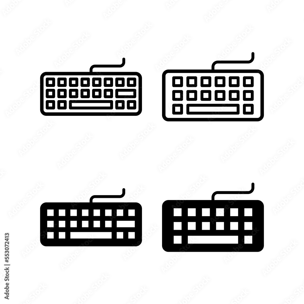 Keyboard icon vector for web and mobile app. keyboard sign and symbol Keyboard icon vector for web and mobile app. keyboard sign and symbol