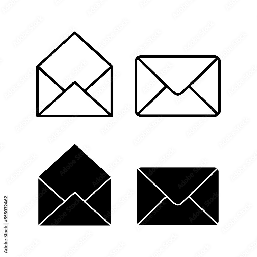 Mail icon vector for web and mobile app. email sign and symbol. E-mail icon. Envelope icon Mail icon vector for web and mobile app. email sign and symbol. E-mail icon. Envelope icon