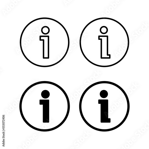 Info sign icon vector for web and mobile app. about us sign and symbol. Faq icon