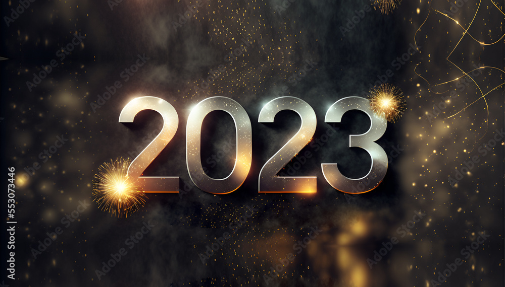 2023 New Year, Banner, Generative AI