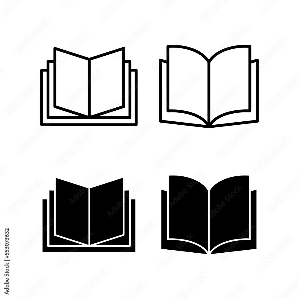 Book icon vector for web and mobile app. open book sign and symbol. ebook icon Book icon vector for web and mobile app. open book sign and symbol. ebook icon
