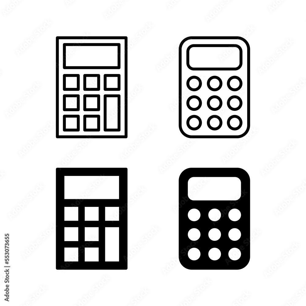 Calculator icon vector for web and mobile app. Accounting calculator sign and symbol. Calculator icon vector for web and mobile app. Accounting calculator sign and symbol.