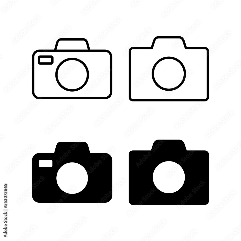 Camera icon vector for web and mobile app. photo camera sign and symbol. photography icon. Camera icon vector for web and mobile app. photo camera sign and symbol. photography icon.